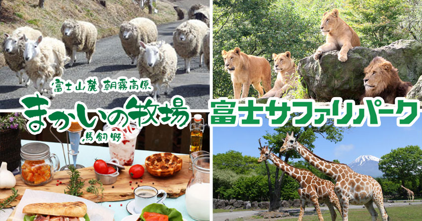 富士サファリパークとまかいの牧場