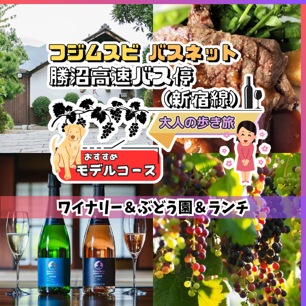 勝沼高速バス停（新宿線）　大人の歩き旅